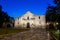 Historic Alamo at twilight