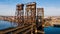 Historic Amtrak and NJ Transit Lift Warren Truss Bridge - Newark, New Jersey