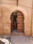 Historic ancient wooden door Islamic pathway