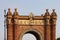 Historic Arc de Triomf in Promenade Passeig de Lluis Companys, Barcelona, Spain