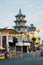 Historic architecture in Chinatown, Los Angeles, California