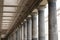 Historic architecture, columns at the old national gallery in Be