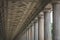 Historic architecture, columns at the old national gallery in Be