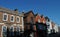 Historic architecture in Lewes, East Sussex, England.