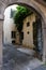 Historic Archway and Courtyard, Via degli Asili, Lucca, Tuscany, Italy