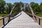 Historic Army King Iron Bowstring Bridge near Fort Laramie, Wyoming, USA