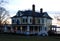 Historic Aurora house on Cayuga Lake Christmas decorations