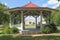 Historic band stand near the Gillespie County Courthouse