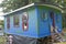 The historic blue cabin being remediated at Maplewood Farm in North Van