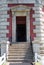 Historic Bodie Island Lighthouse at Cape Hatteras National Seashore on the Outer Banks of North Carolina.