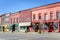 Historic Brick Buildings and Colorful Storefronts