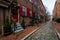 Historic Brick Buildings in Society Hill in Philadelphia, Pennsylvania