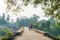 Historic Bridge between Don Det and Don Khon. built by the French in the Mekong River, 4000 islands, Champasak Province, Laos