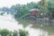 Historic Bridge between Don Det and Don Khon. built by the French in the Mekong River, 4000 islands, Champasak Province, Laos