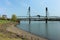 Historic Bridge over willamette river portland