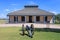 Historic Building with Cannon at Fort Laramie