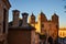 The historic building roofs Toledo under the sunshine