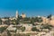 Historic buildings and Abbey of the Dormition , an abbey and the name of a Benedictine community in Jerusalem on Mount Zion, View