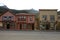 Historic buildings along Broadway Street in Skagway, AK