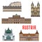 Historic buildings and architecture sightseeings of Austria