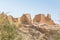 Historic buildings in Dariyah clay castle, also as Dereyeh and Dariyya, a town in Riyadh, Saudi Arabia, original home of the Saudi