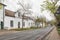 Historic buildings in Dorp street in Stellenbosch