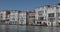 Historic buildings facade in Grand Canal Venice Italy