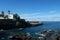 Historic buildings facing ocean in Tenerife