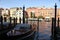 Historic buildings and gand canal in venice