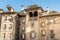 Historic buildings in the historic center of Domodossola, Piedmont, Italy