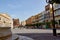 Historic buildings and monuments of Seville, Spain. Architectural details, stone facade