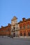 Historic buildings and monuments of Seville, Spain. Architectural details, stone facade