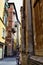 Historic Buildings on Narrow Strret, Lucca, Tuscany, Italy