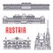 Historic buildings and sightseeings of Austria