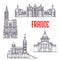 Historic buildings and sightseeings of France