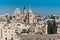 Historic buildings and skylines with Church of the holy sepulchre, Lutheran Church of the Redeemer, monastery of saint saviour,