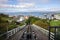 Historic Cable Car path in Wellington top view