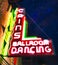 Historic Cain`s Ballroom Vintage Neon Sign in Tulsa, Oklahoma