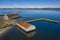 Historic Cannery Buildings at the Semiahmoo Resort in Drayton Harbor, Washington.