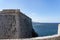 Historic cannons in fort Castillo de los Tres Reyes del Morro in Havana