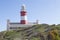 The historic Cape Agulhas Lighthouse at the southernmost tip of Africa
