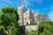 Historic castle of Casa Loma, Gothic Revival style mansion, garden, and upscale gourmet restaurant in midtown Toronto