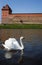 The historic castle of the city of Lida in Belarus