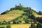 Historic Castle Desenberg near Warburg in Westphalia, Germany, the medieval remnants on the hilltop