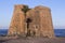 Historic castle of Macenas on the Mediterranean beach of Mojacar