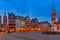 Historic Center of Frankfurt at night