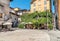 Historic center of Intra at overlooking the Lake Maggiore, Italy