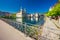 Historic center of Lucerne with Jesuit church and lake Lucerne (Vierwaldstatersee), Canton of Luzern, Switzerland