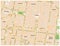 Historic center of Mexico City vector street map