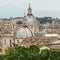 The historic center of Rome seen from Castel Sant\'Angelo. Roma